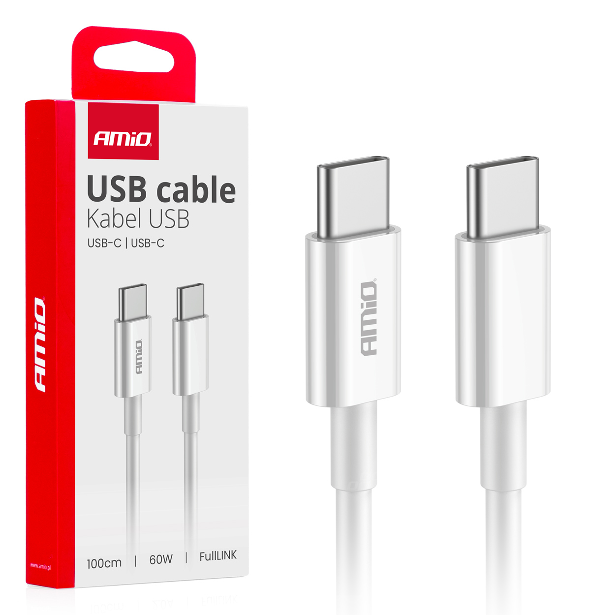 03896 Cablu de incarcare USB-CвЂ”TO TYPE-C 60 Р’С‚, 100 СЃРј FullLINK