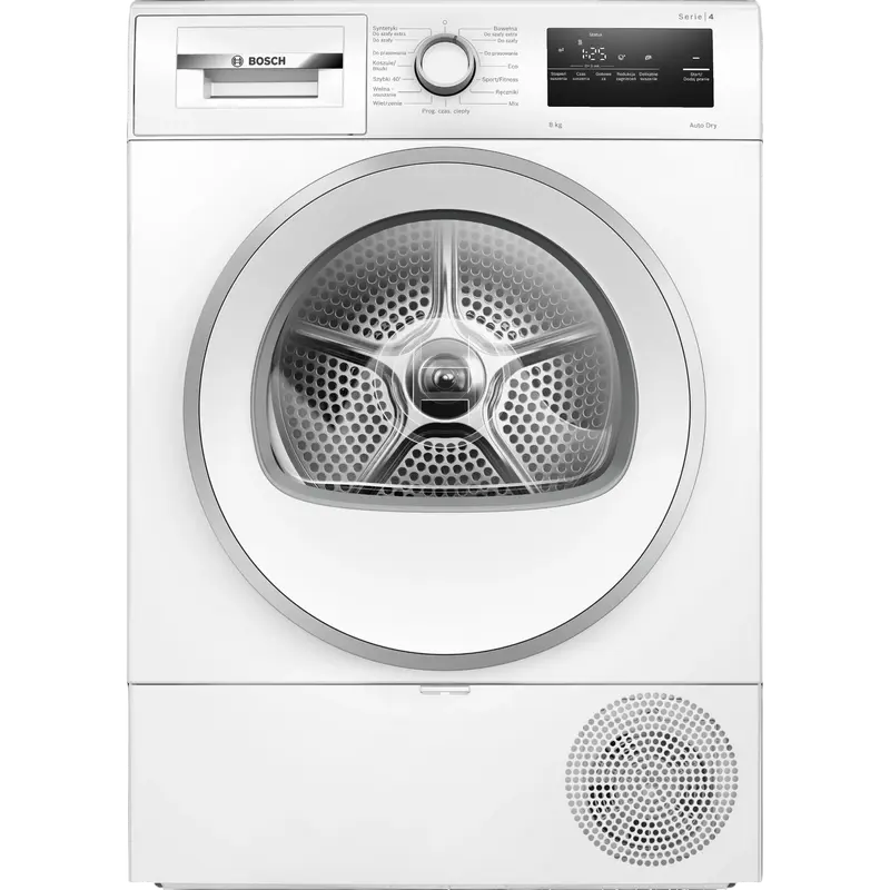 Uscător de rufe Bosch WTH85V9SPL, 8kg, Alb