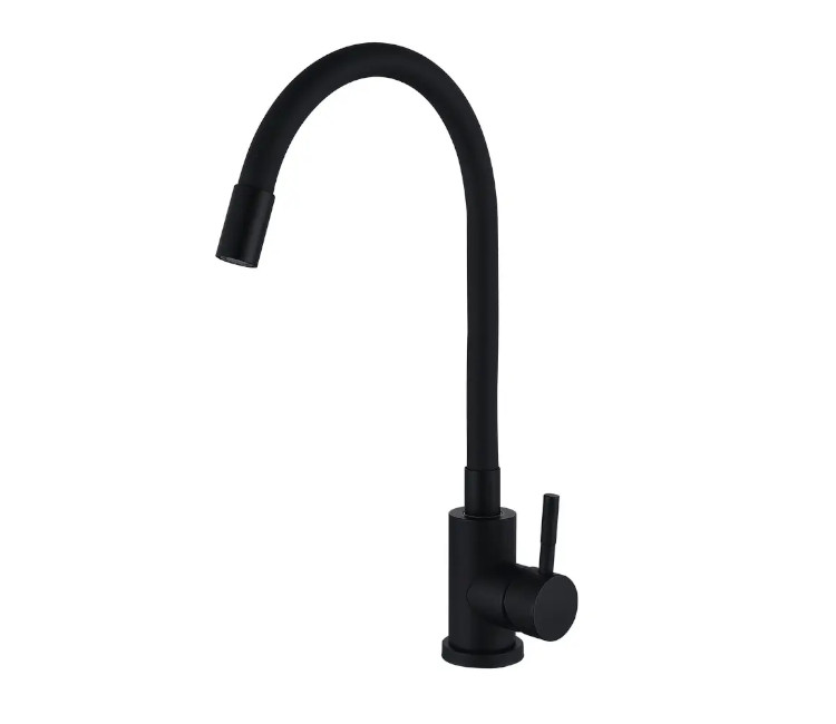 Baterie de bucătărie EKO4E-01-BLACK – pipă flexibilă din silicon Ø35 (negru)