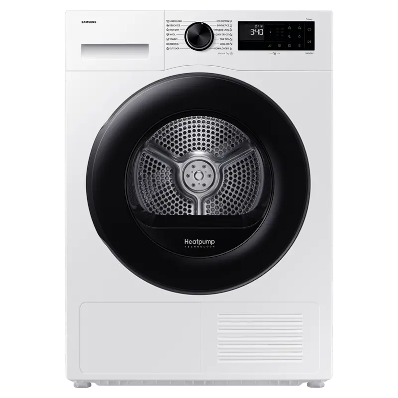 Uscător de rufe Samsung DV90DG52A0AELE, 9kg, Alb