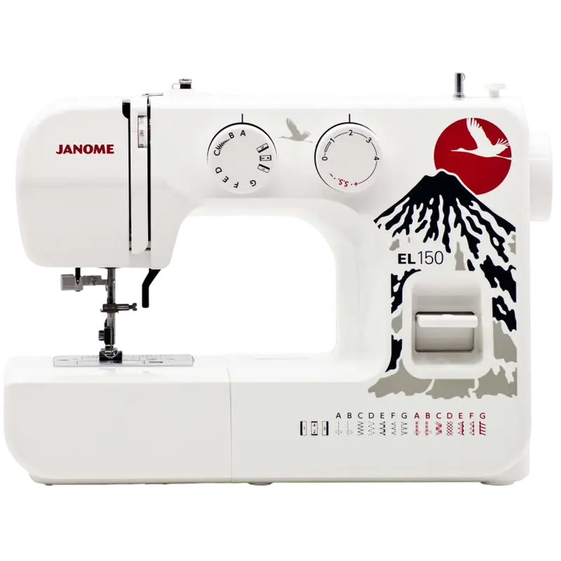 Mașină de cusut JANOME EL-150, Alb