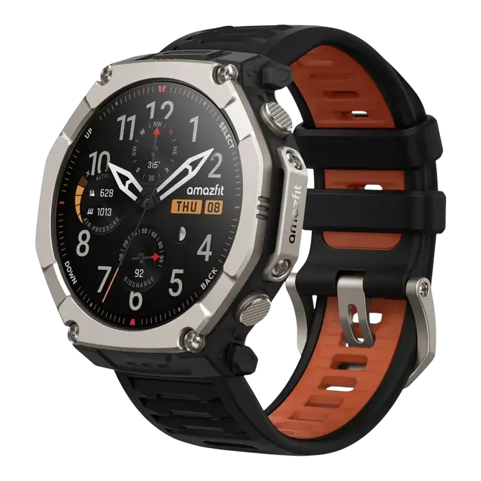 Ceas inteligent Xiaomi Amazfit T-Rex Ultra 2, 51mm, Black Magma
