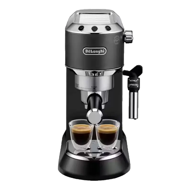 Cafetiera manuala DeLonghi Dedica Pump Espresso, 1300W, Negru