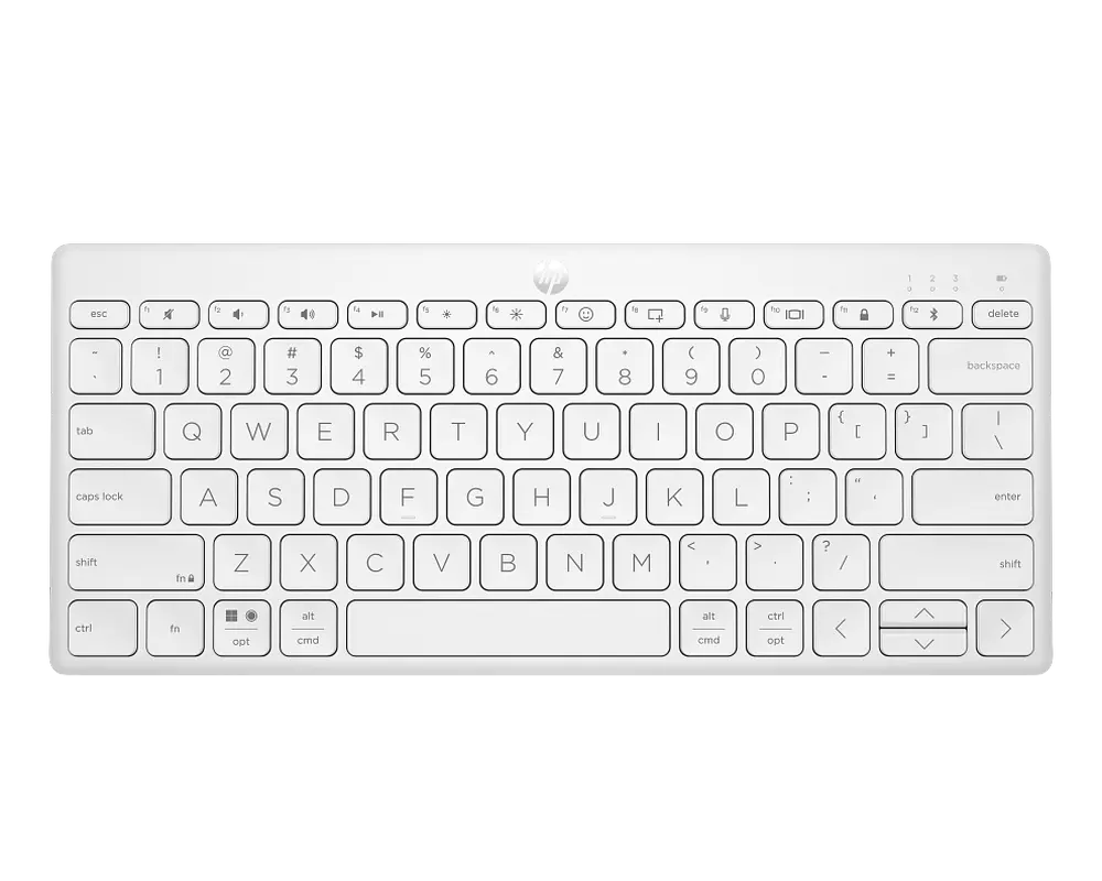 Tastatură HP 350 Compact Multi-Device, Fără fir, Alb