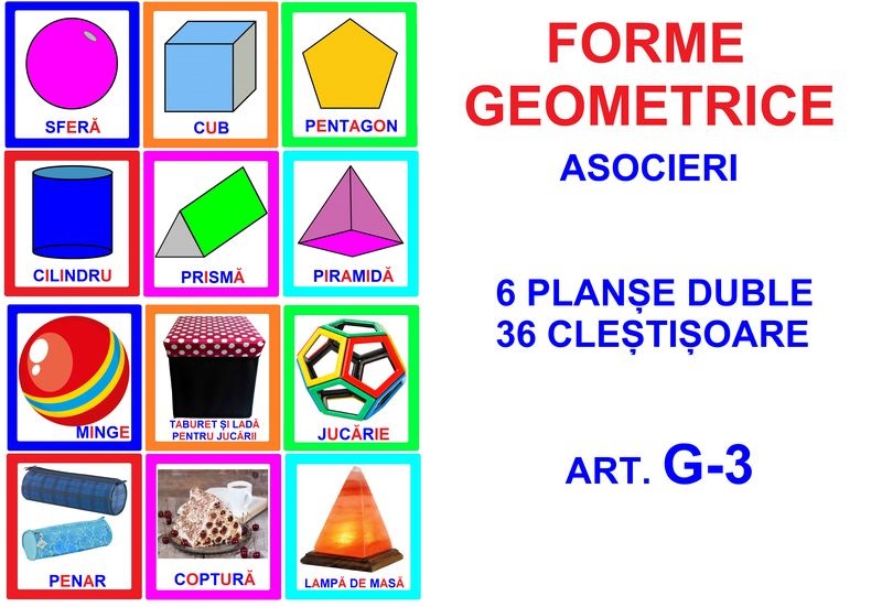 G-3 Joc cu cleşte Figuri geometrice