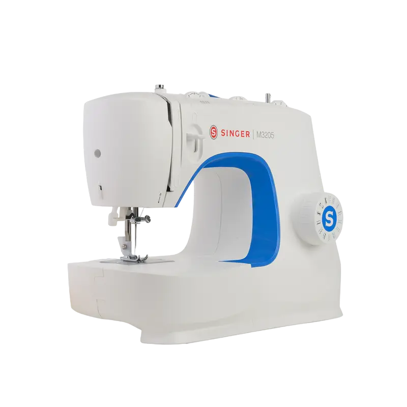 Mașină de cusut Singer M3205, Alb Albastru