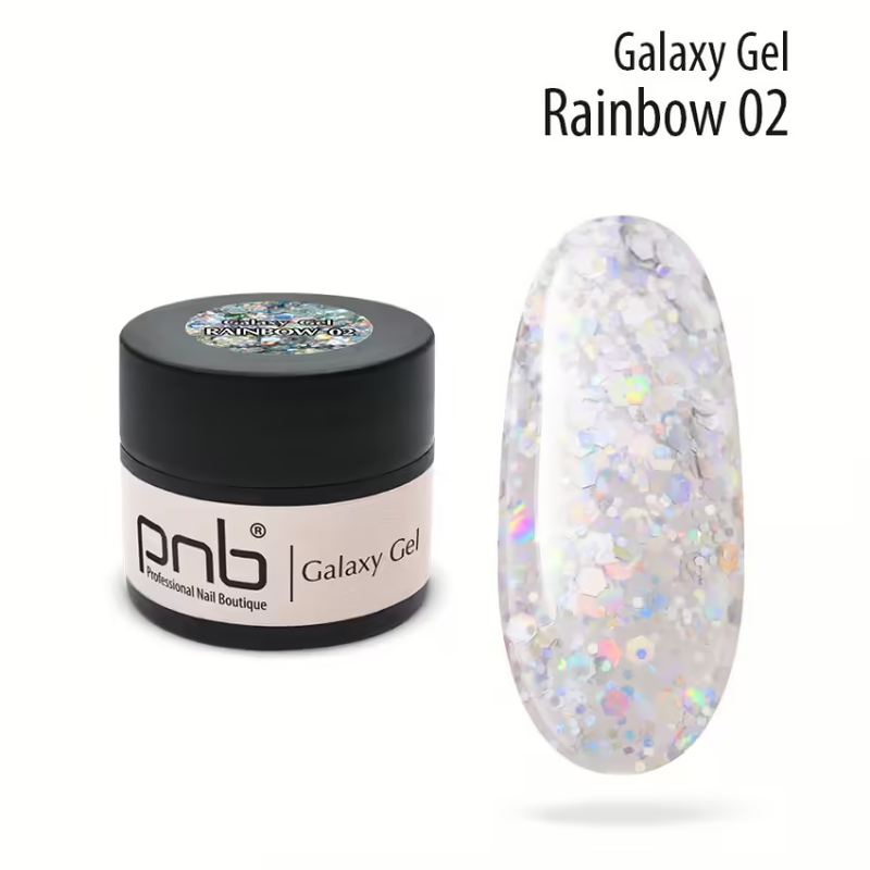 Galaxy Gel 02, Rainbow, PNB UV/LED,   5 ml