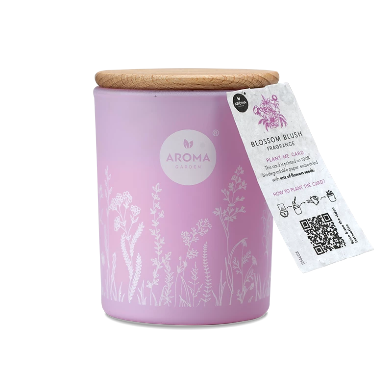 Aroma Home Lumanare cu Seminte si Aroma de Roza 150g