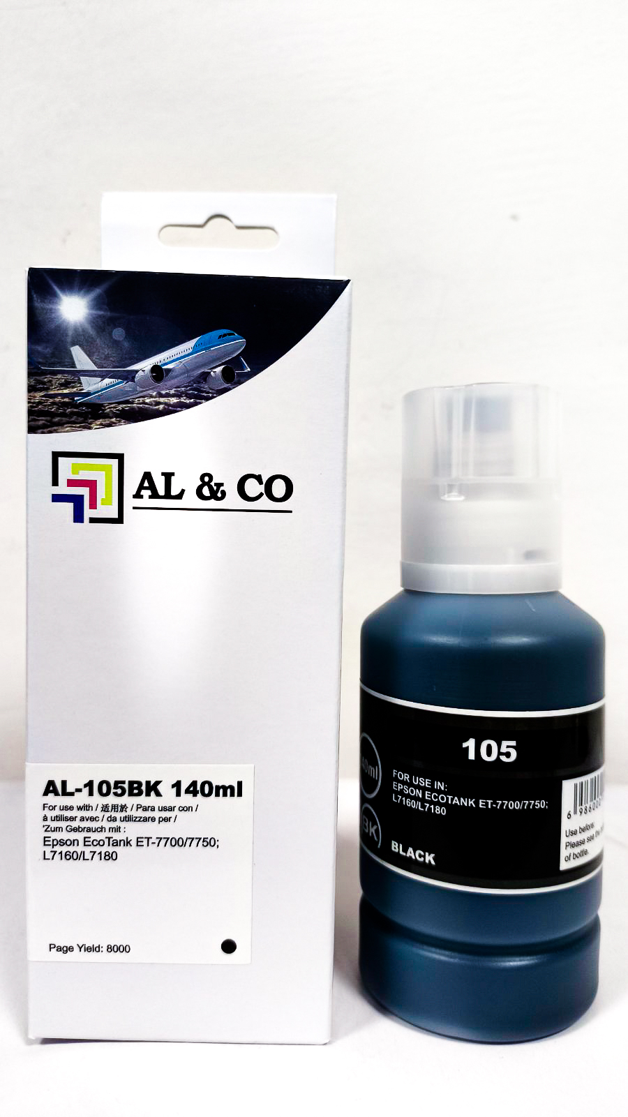 Cerneală Epson Premium compatibilă 105 Black PIGMENT  for L7160/L7180, 140ml