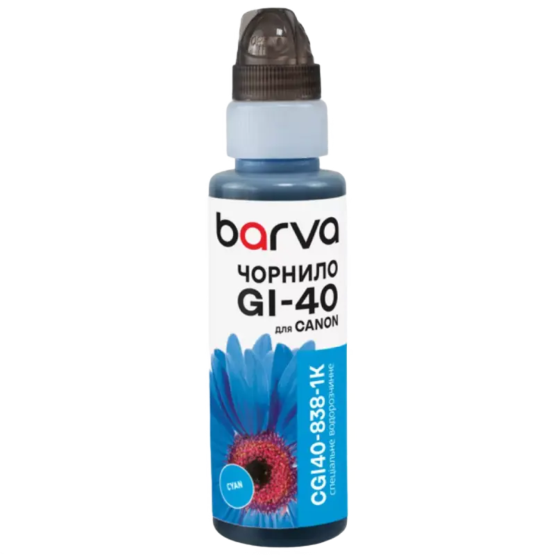 Recipient de cerneală Barva CGI40-838, 100ml, Cyan