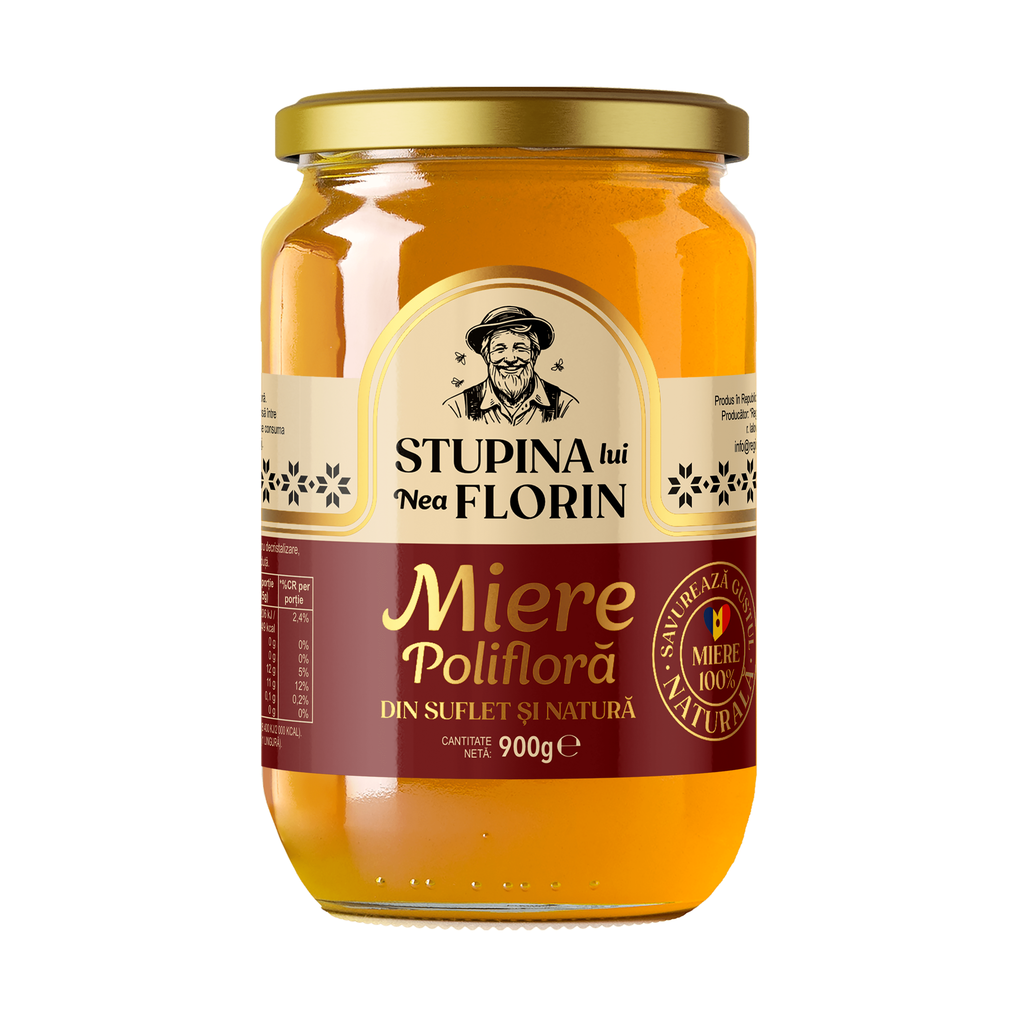 Miere polifloră 900g Stupina lui Nea Florin