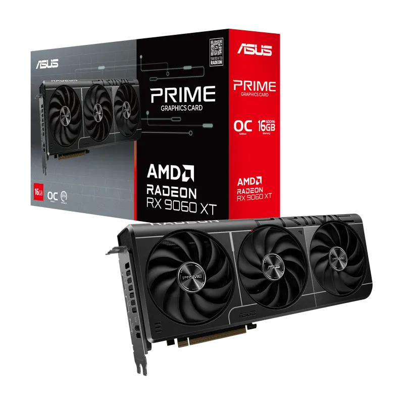 Placă Video ASUS PRIME-RX9060XT-O16G, 16GB GDDR6 128bit