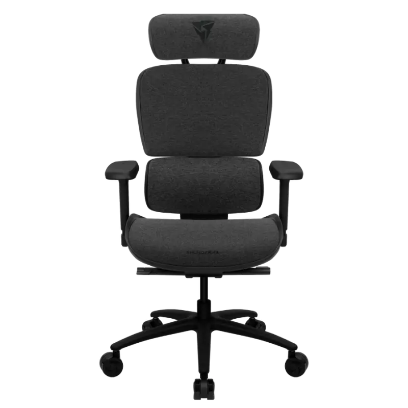 Scaun de birou ThunderX3 XTC Loft, Plasă Respirabilă, PU Piele, Gri inchis