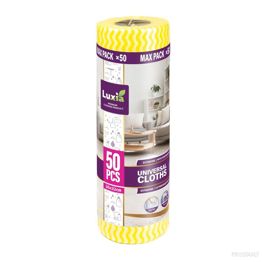 LUXIA Laveta universala rola 50 buc galbena LUX-4040  /12