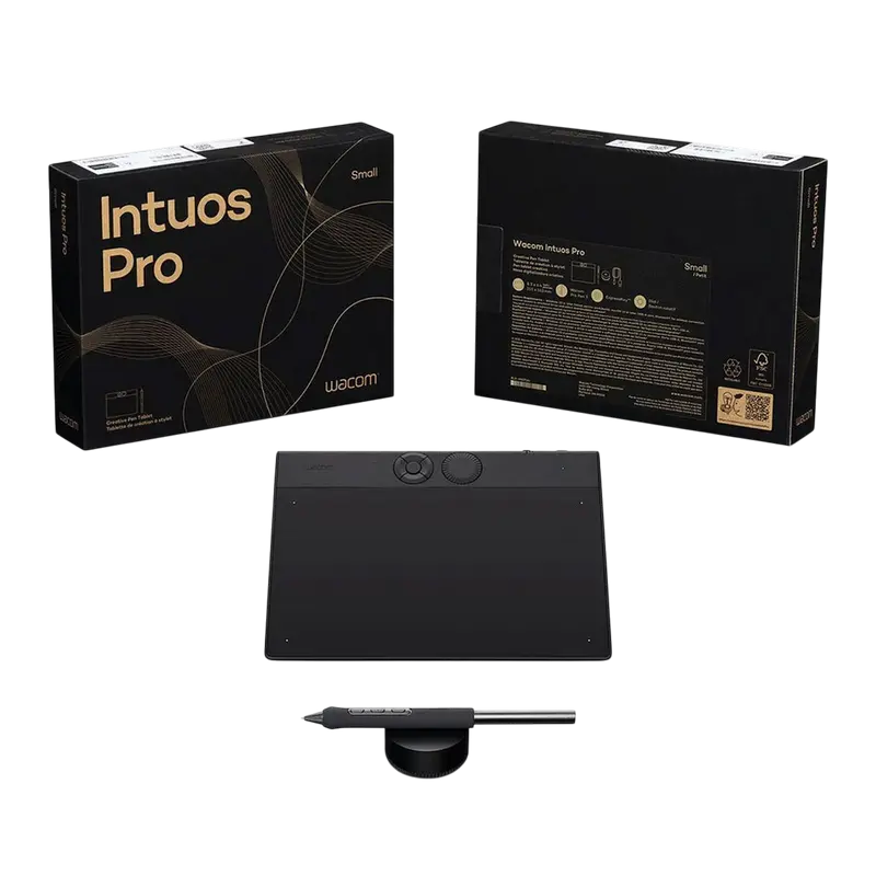 Tabletă Grafică Wacom Intuos Pro Small, Negru