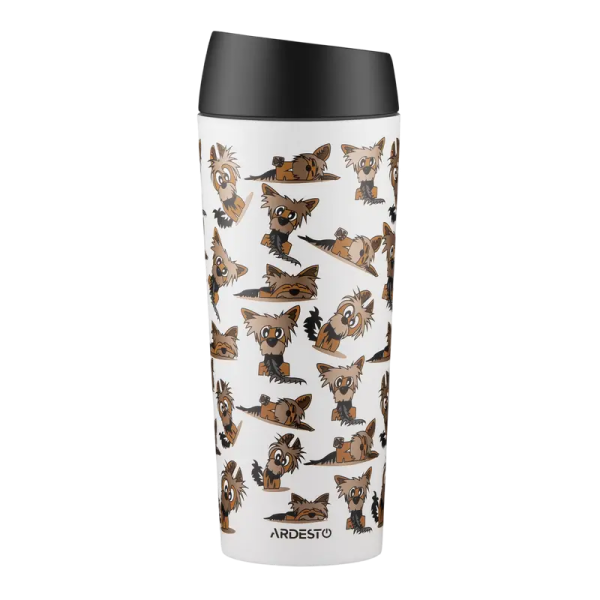 Thermal Mug ARDESTO Coffee Time Yorkie 450ml, AR2645YT