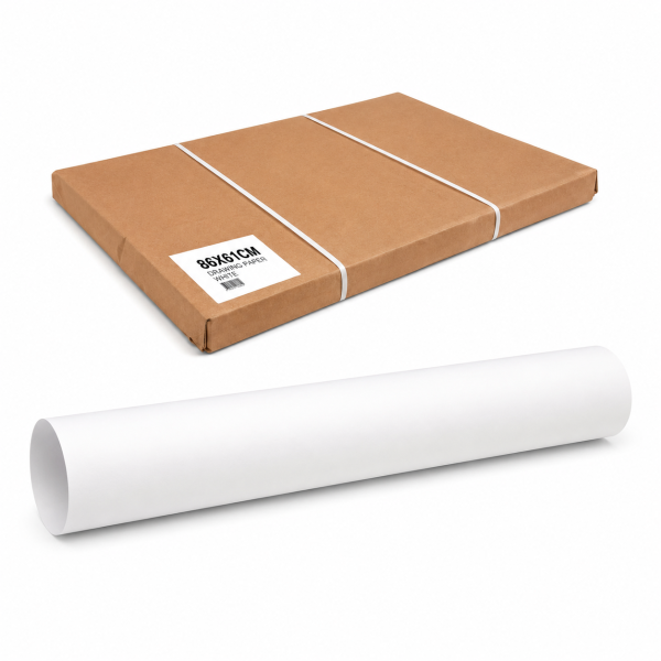 Hartie pentru Desen A1, 180 g/mp, Alba, pentru Schite, Arhitectura, Grafica si Proiecte Artistice, HK