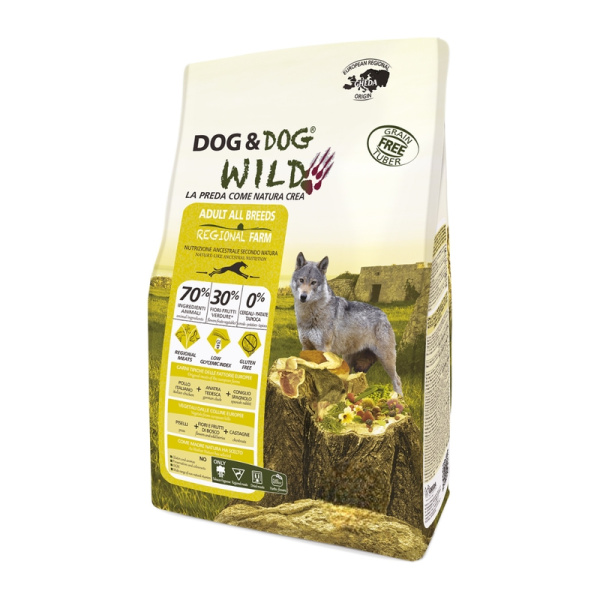 GHEDA hrana pentru caini Dog&Dog Wild Regional FARM 2kg