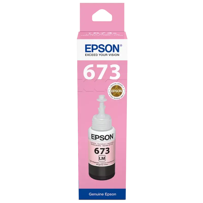 Recipient de cerneală Epson T673, 70ml, Magenta Deschisa