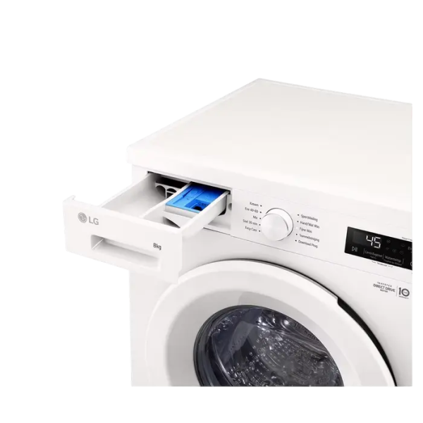 Mașină de spălat LG F4X1008NWH, 8kg, Alb