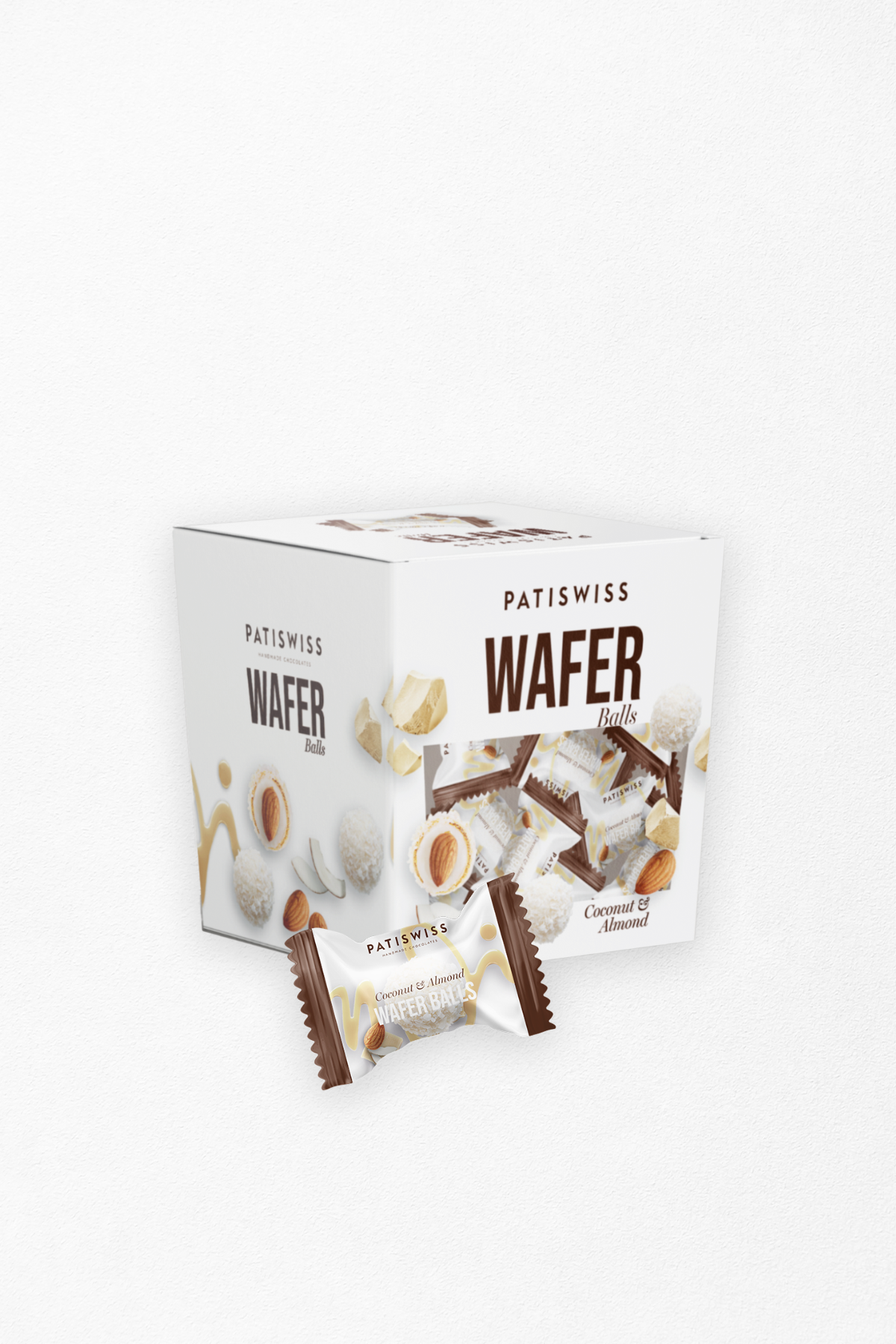 Patiswiss WAFER cu fulgi de cocos și alune
