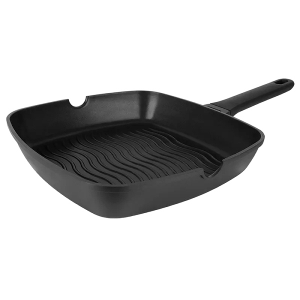 Tigaie-grill Rondell RDA-1204, 28cm, Negru