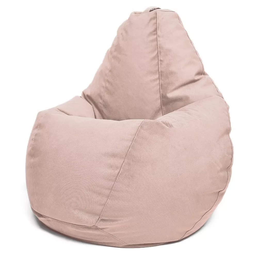 Fotoliu BeanBag din velur Maserrati, marimea "XL" culoare crem