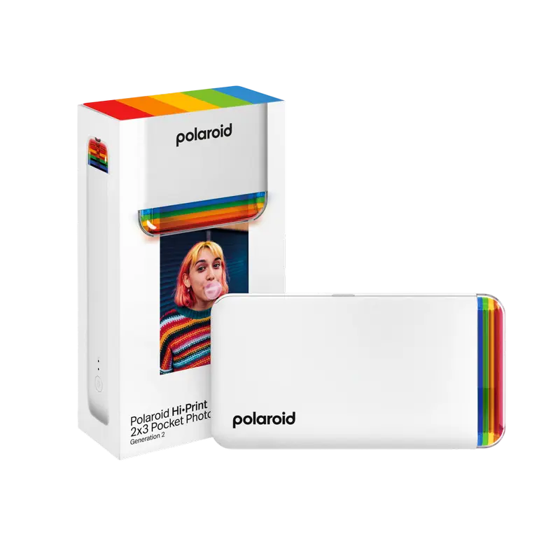 Imprimantă foto Polaroid Hi-Print 2x3 Generation 2 + Paper, 54 x 86 mm, Alb