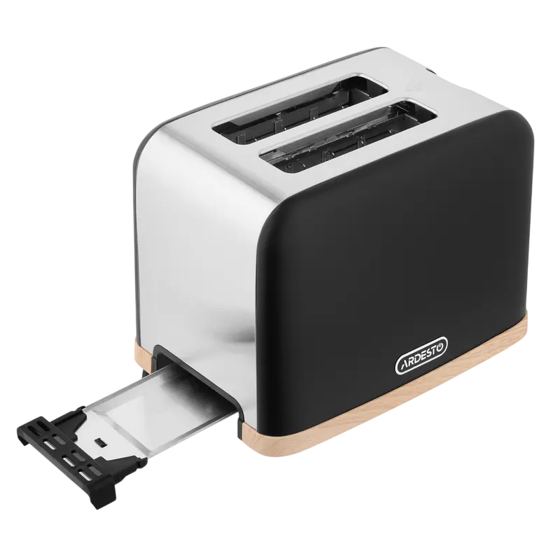 Toaster Ardesto T-F420BWD, Negru | Oțel inoxidabil