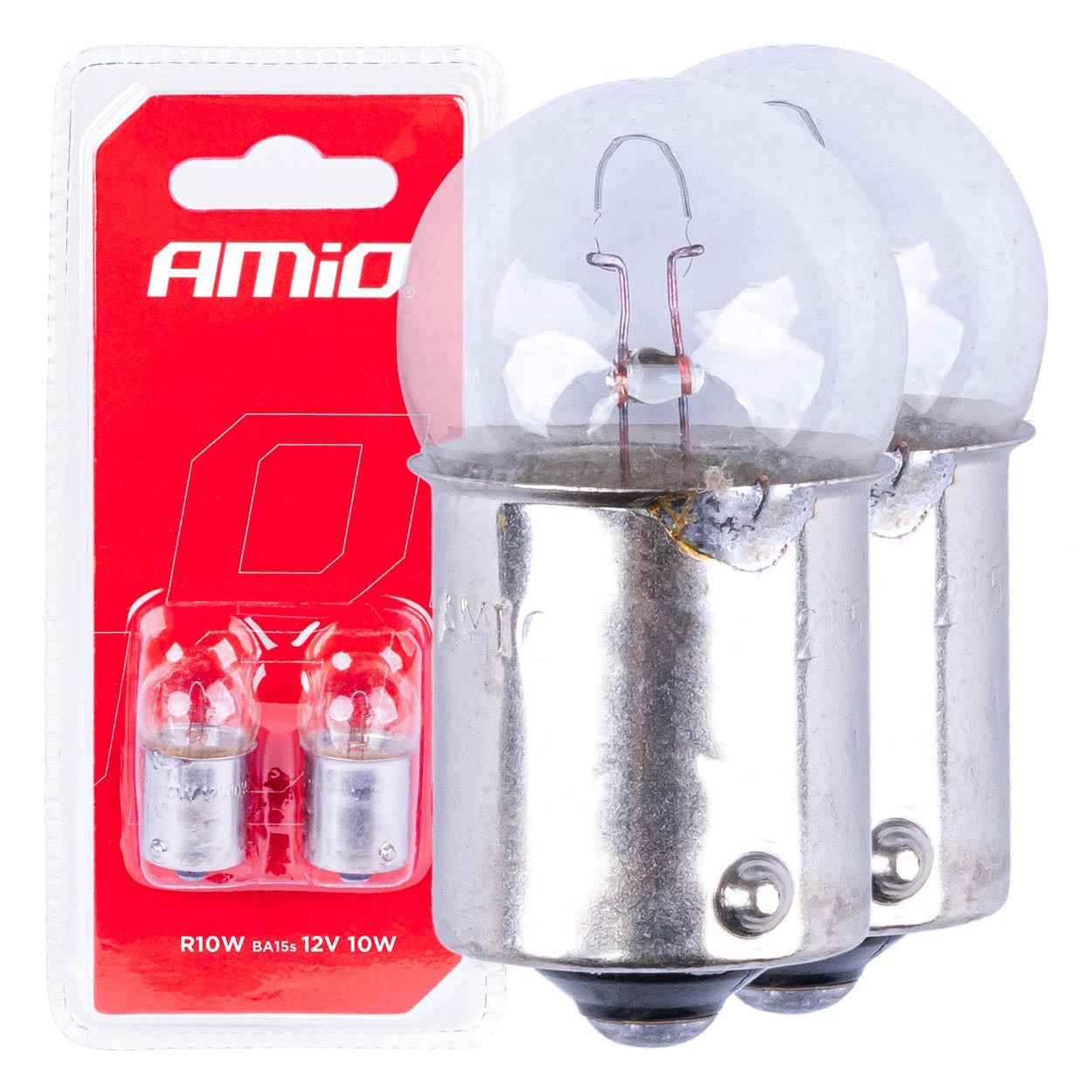 03350 Bec halogen 2 buc/R10W BA15s 12V blister