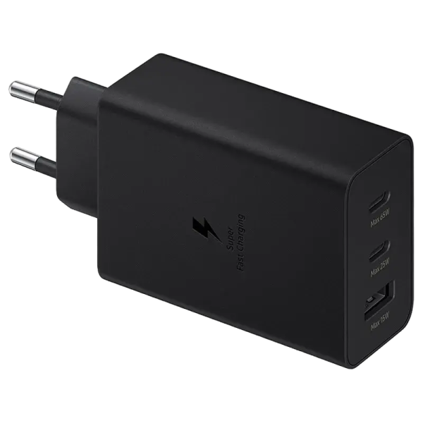Încărcător Samsung Trio Fast Travel Charger EP-T6530, 65W, Negru