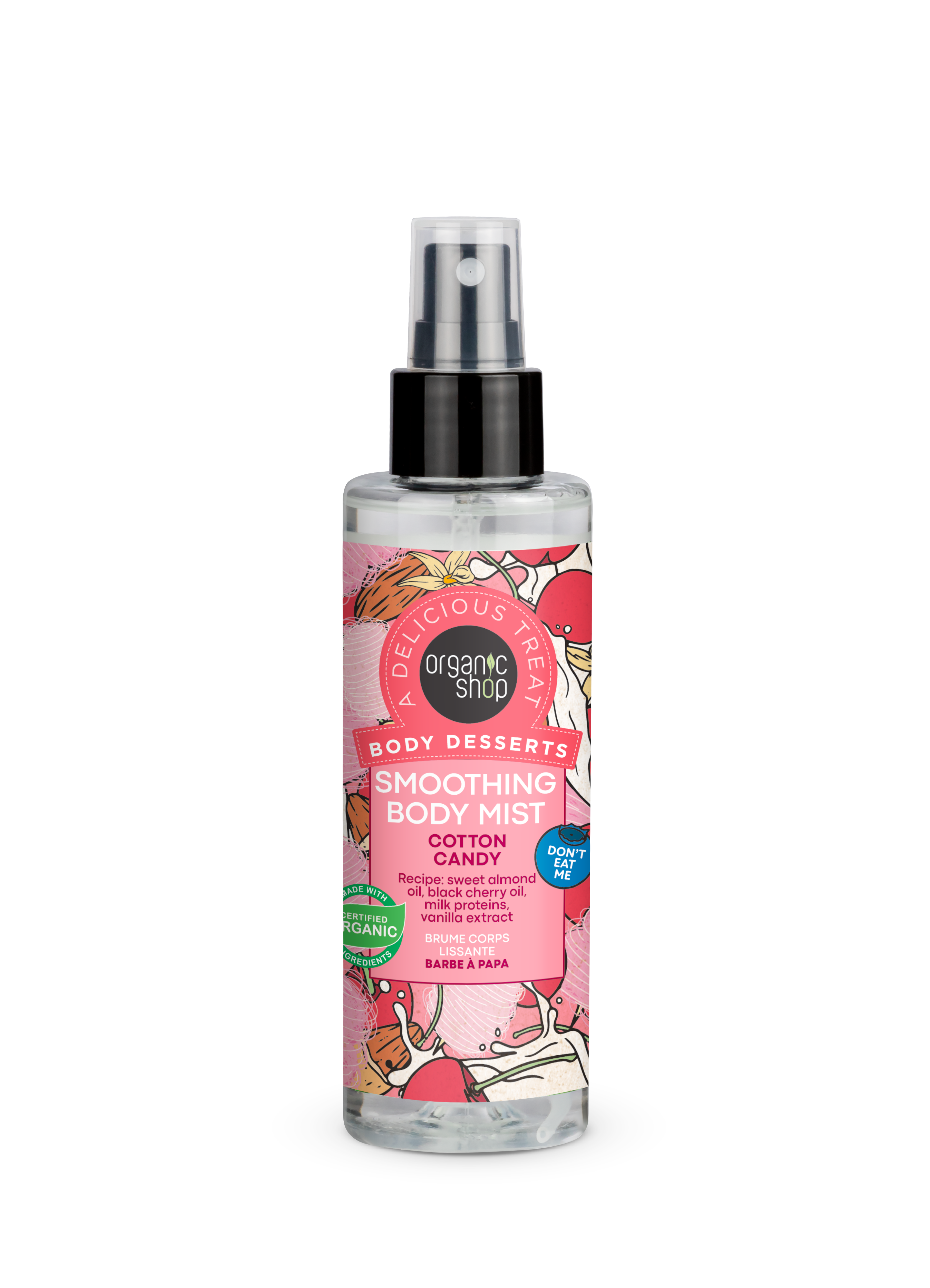 OS Body Desserts Spray de corp cu efect de netezire și vată de zahăr, 200 ml