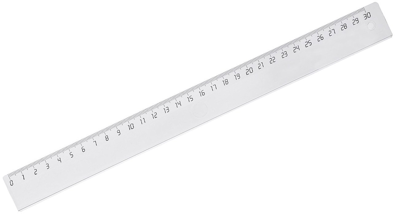 Rigla plastic 30cm 8027 incolor