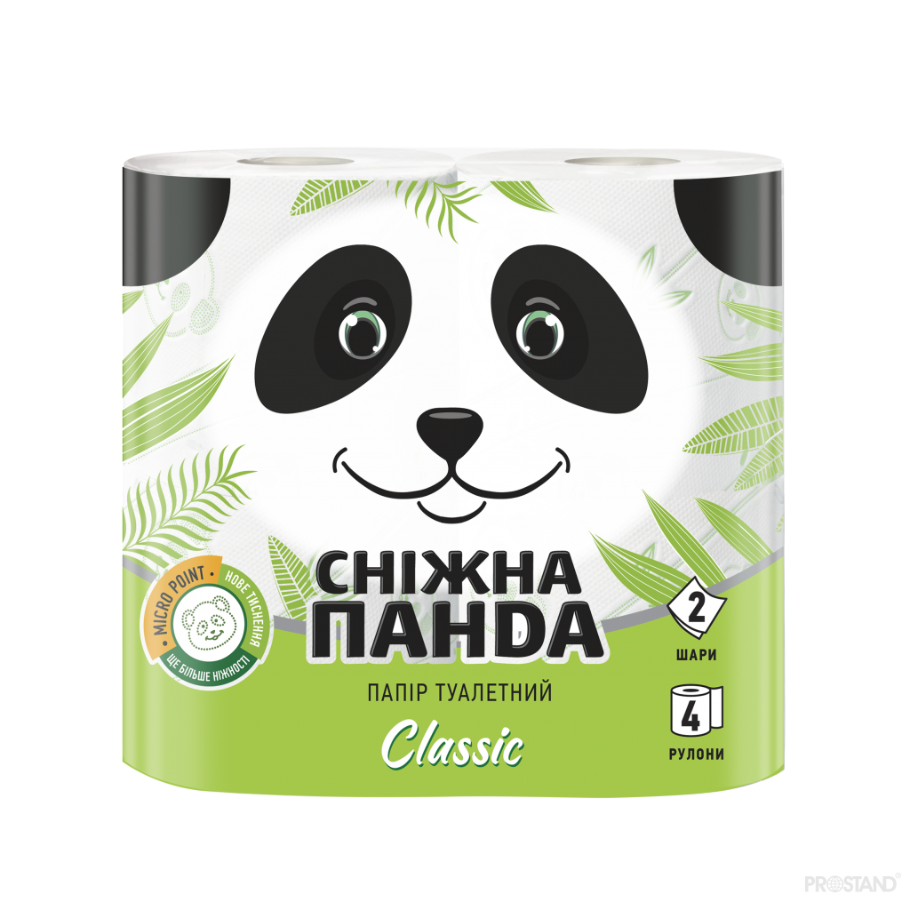 PANDA Hirtie igienica Classic 2str. 4 role 150foi  18,75m