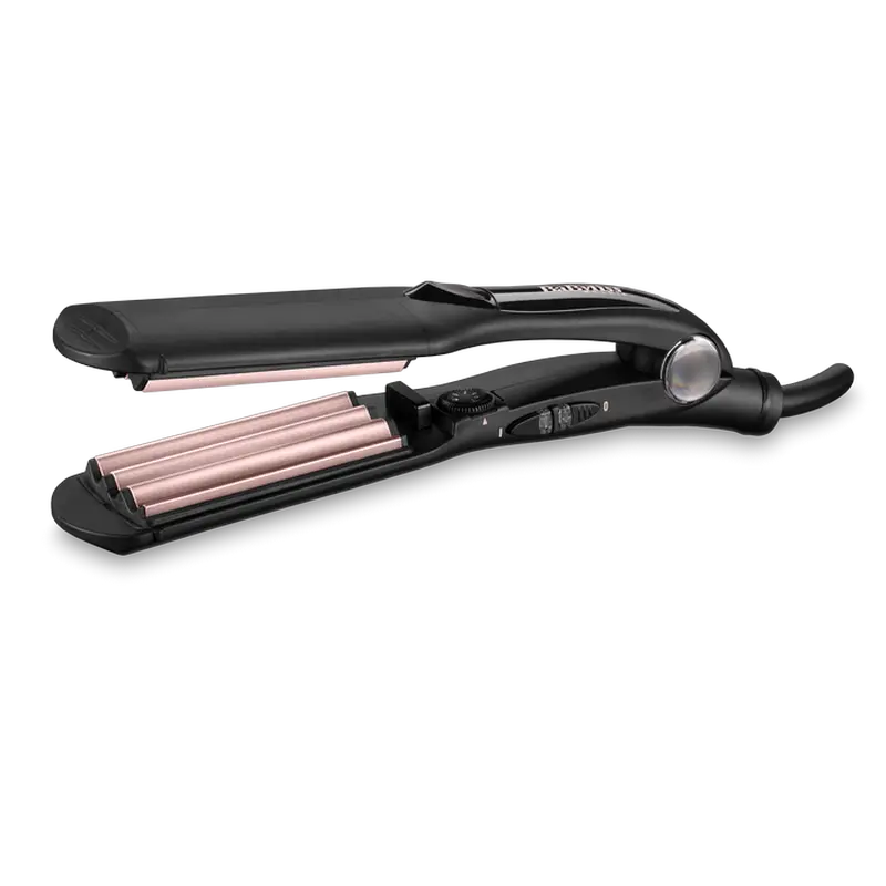 Ondulator de păr BaByliss The Crimper 2165CE, Negru