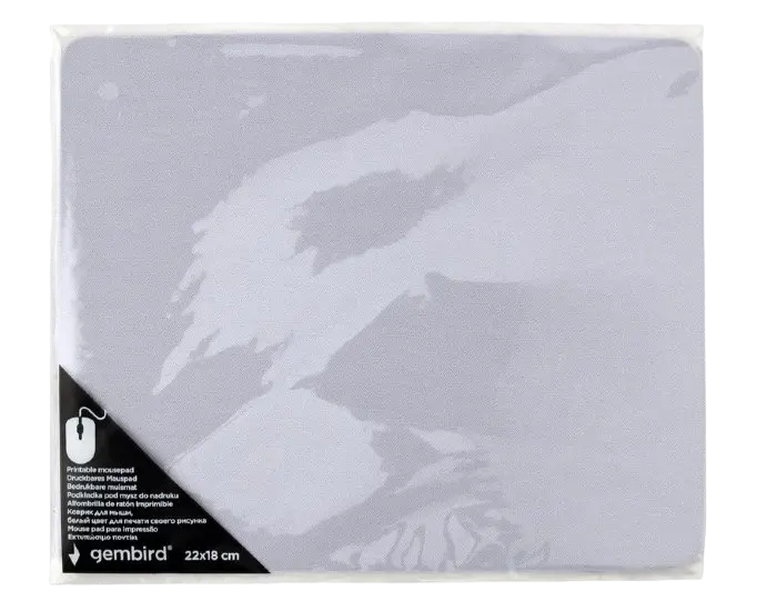 Mouse Pad Gembird MP-PRINT-S, 220mm x 180mm, Alb