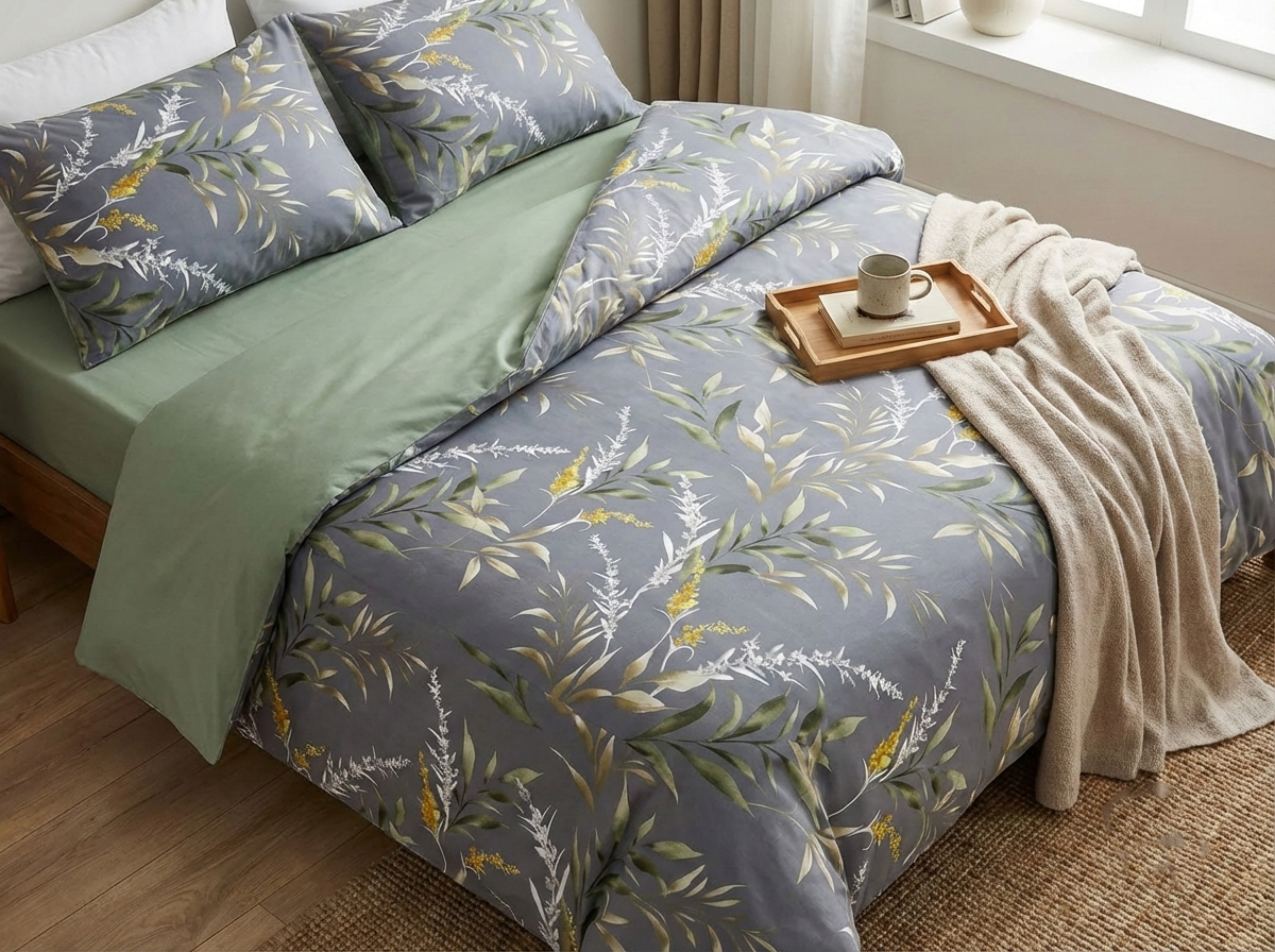 Set 1,5 cu cearșaf elastic 160x200 SR027
