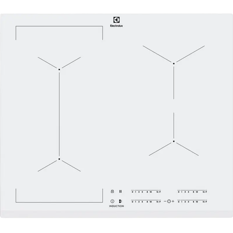Plită cu inducție Electrolux EIV63440BW, Alb