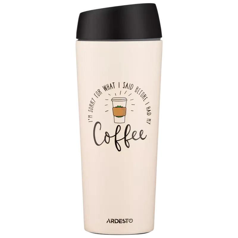 Cană termos Ardesto AR2645C, 0,45L, Bej