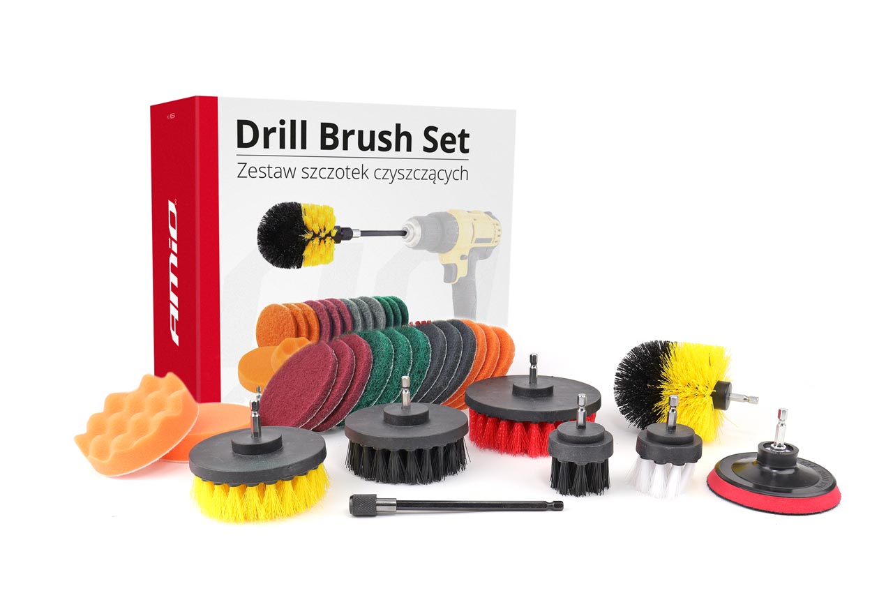 02594 Set de perii pentru burghiu de lustruire 22 buc DBS-03
