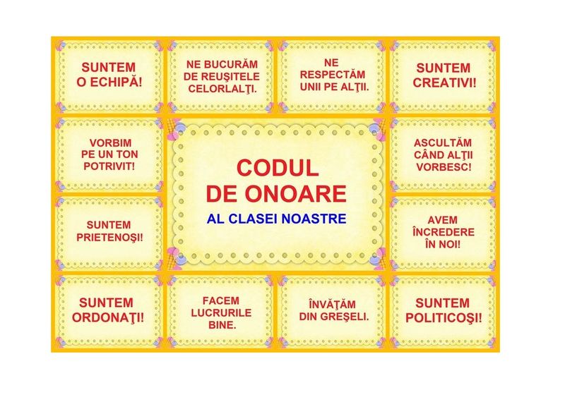 Codul de onoare al clasei noastre art.D23-3.2