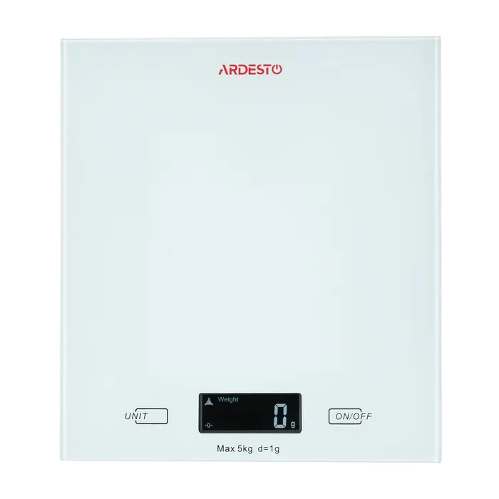 Cântar electronic de bucătărie Ardesto SCK-893W, Alb