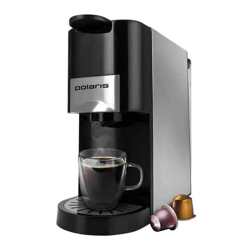 Cafetiera cu capsule Polaris PCM2020, 1450W, Negru