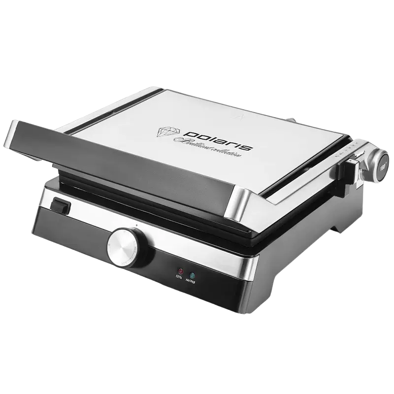 Grătar electric Polaris PGP1902, 2000W, Argintiu