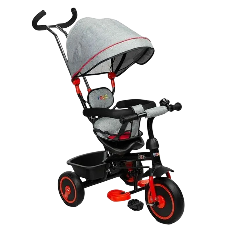 Bicicletă cu trei roți Caretero Buzz, Gri | Roșu