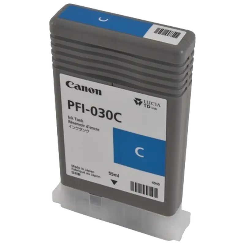 Cartuș de cerneală Canon PFI-030, 55ml, Cyan