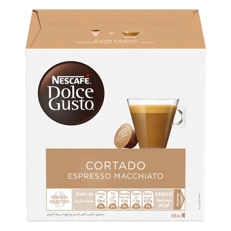 Cafea Nescafe Dolce Gusto Cortado, 16 buc