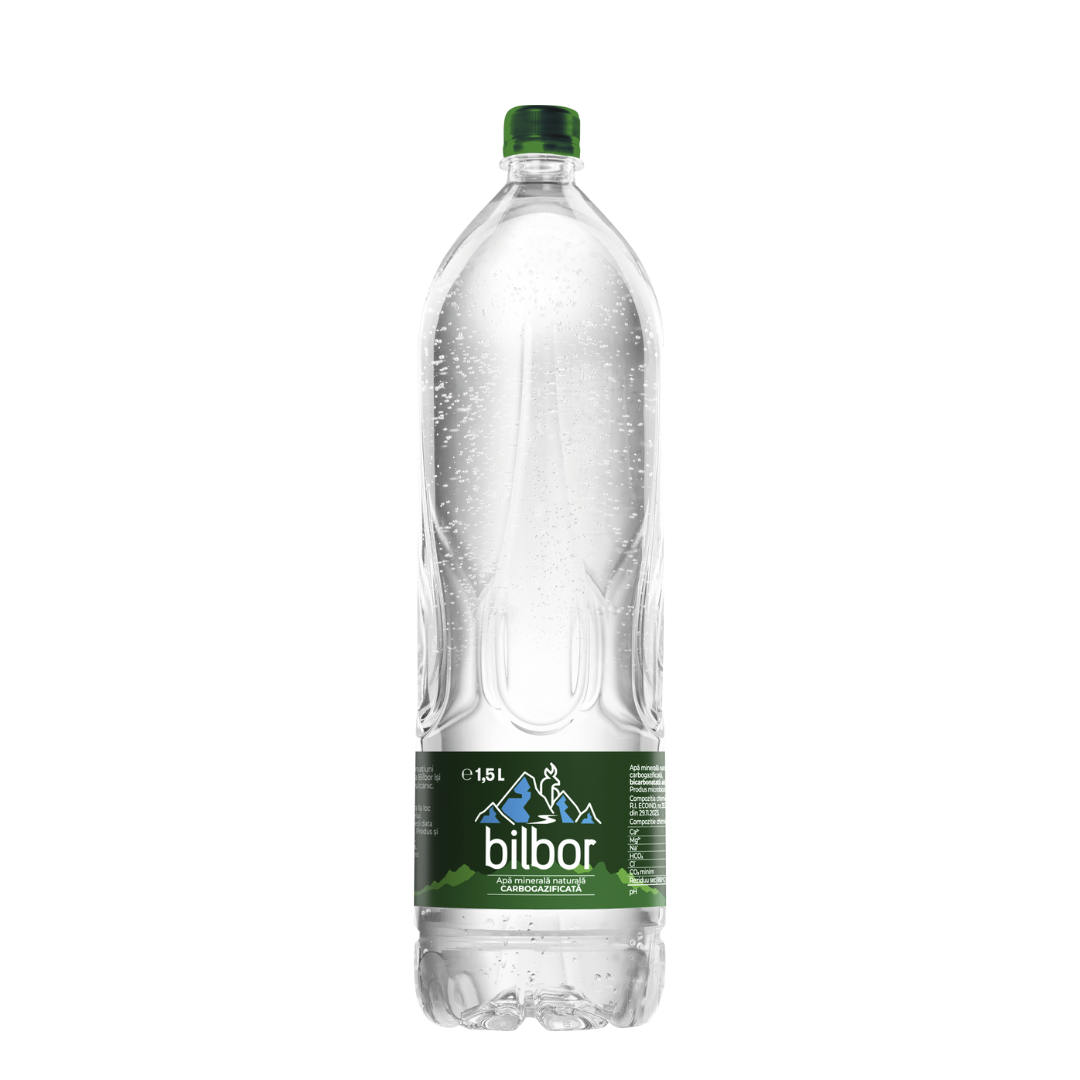 BILBOR - apă minerală carbogazificată 1,5 L