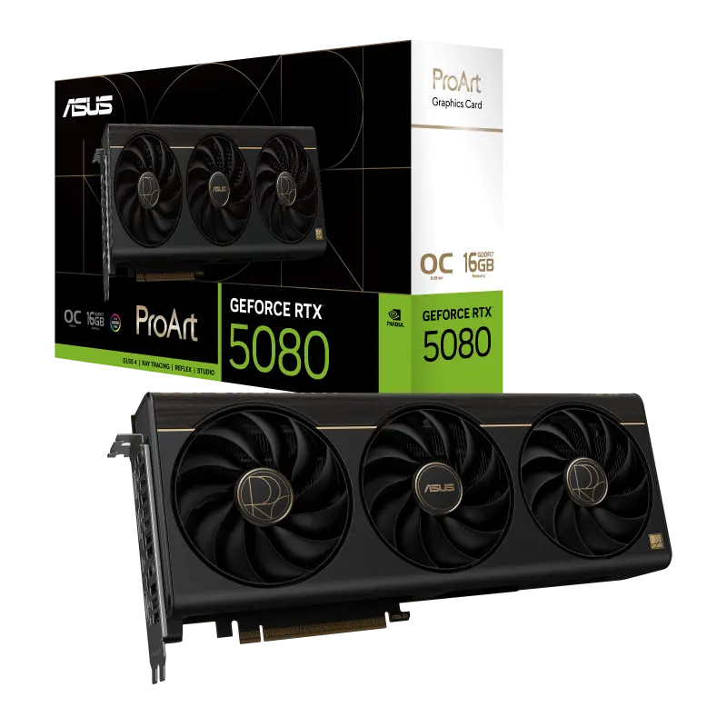 Placă Video ASUS PROART-RTX5080-O16G, 16GB GDDR7 256bit