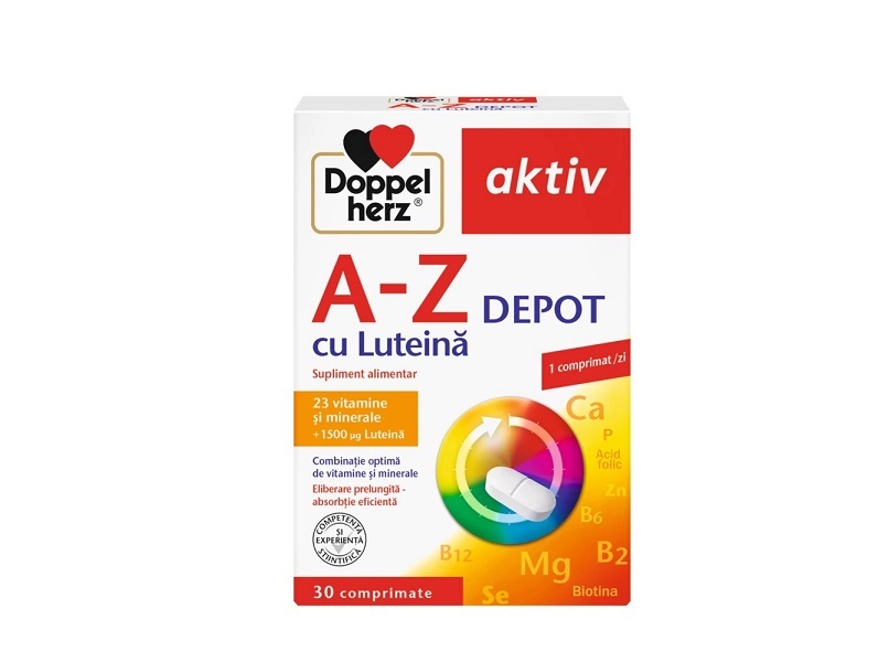 Multivitamine+Minerale A-Z Depot cu Luteina comp. N30